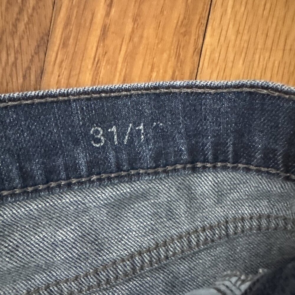 A.N.A Crop Jeans Skinny Boyfriend Women's Blue Cotton Denim Distressed Size31/12 - Picture 4 of 5